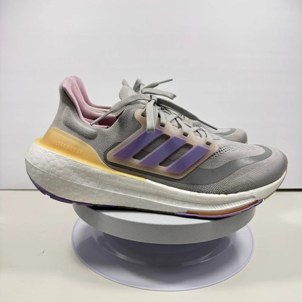 Adidas Ultraboost Light Women's Running Shoes Gray Purple Size 11‎ IE1762